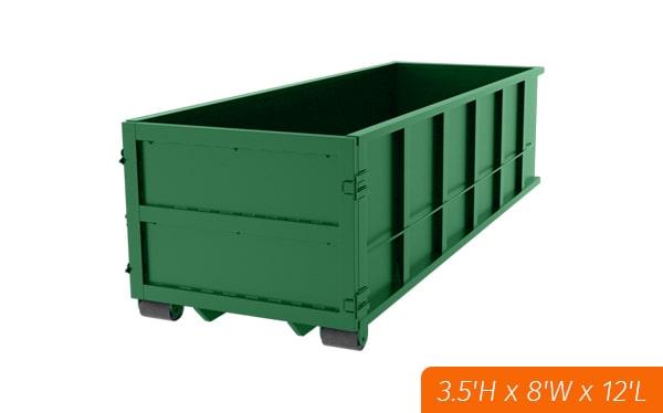 it is not necessary for the customer to be present during the delivery and pickup of 10 yard dumpsters